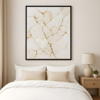 Poster Kintsugi Cœur d'amour