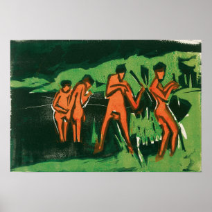 Poster Kirchner - Baigneurs