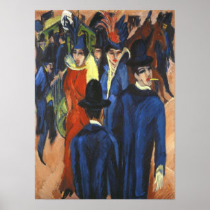 Poster Kirchner - Berlin Street Scene