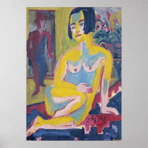 Poster Kirchner - Figure Féminin Assis