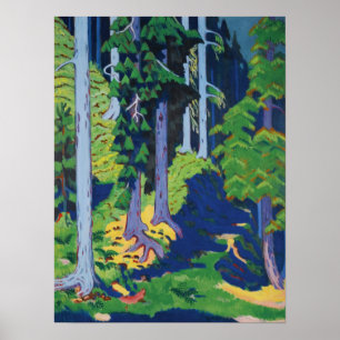 Poster Kirchner - Intérieur forestier