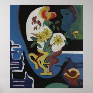Poster Kirchner - La Vie Encore Avec Des Fleurs