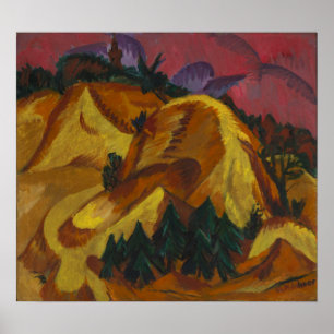 Poster Kirchner - Montagnes de sable