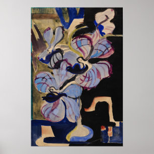 Poster Kirchner - Nature morte avec orchidées