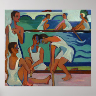 Poster Kirchner - Rameur 1928