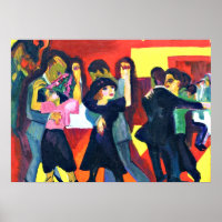 Kirchner - Thé de tango; peinture d'Ernst Kirchner