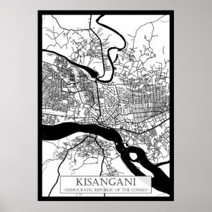 Poster Kisangani République démocratique du Congo Ville