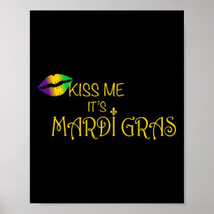Poster Kiss Me C'est Mardi Gras