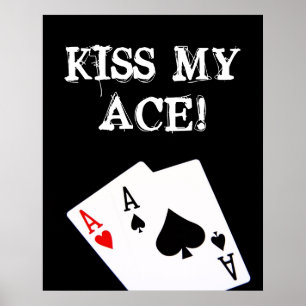 Poster KISS MON ACE ! Poker
