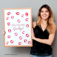 Kiss The Miss Goodbye Bachelorette Game Keepsaké