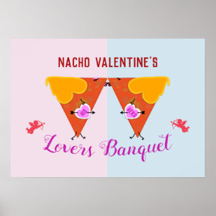 Poster Kissing Nacho Valentine's Event