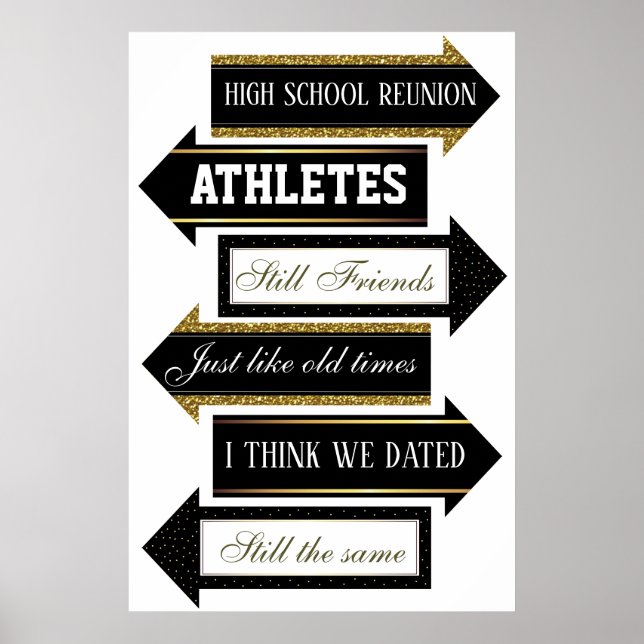 Poster Kit de flèches pour photomaton de réunion de lycée (Devant)