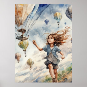 Poster kite volant