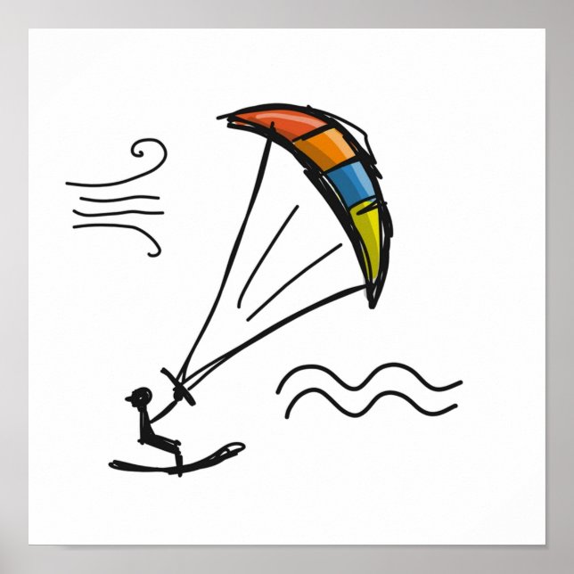 Poster Kiteboard (Devant)