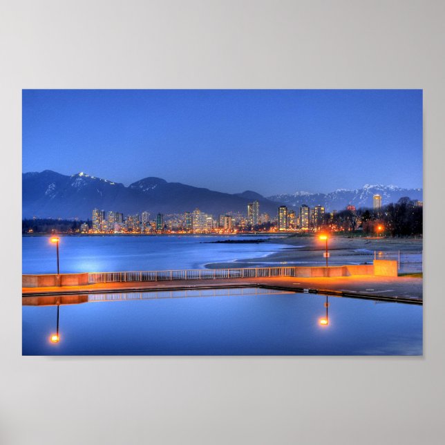 Poster Kitsilano Beach, Vancouver, Canada (Devant)