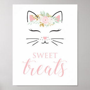 Poster Kitten Anniversaire Sweet Traitements Signal Flora