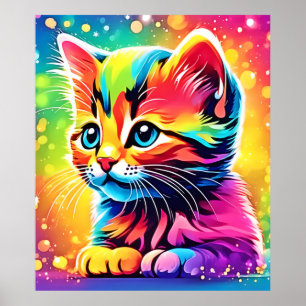 Poster Kitten Dream Arc-en-ciel