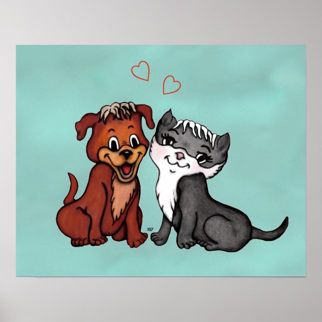 Poster Kitty et Puppy (Devant)