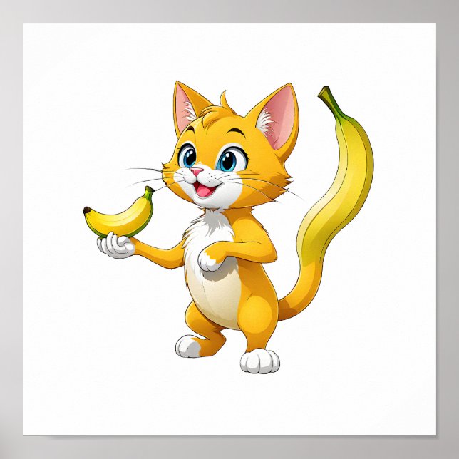 Poster "Kitty Goes Bananas" (Devant)