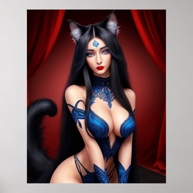 POSTER KITTY WAIFU 06 (Devant)