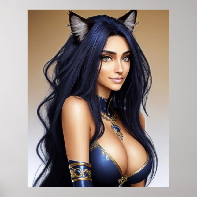 POSTER KITTY WAIFU 10 (Devant)