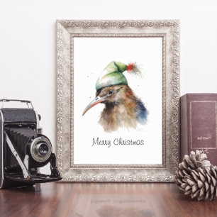 Poster Kiwi de Noël cosy, coutume