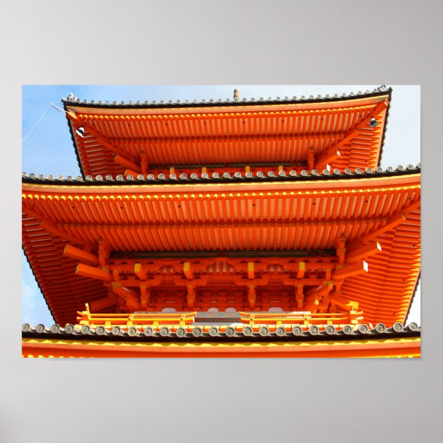 Poster Kiyomizu-dera temple, Kyoto, Japon (Devant)