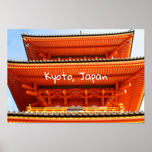 Poster Kiyomizu-dera temple, Kyoto, Japon