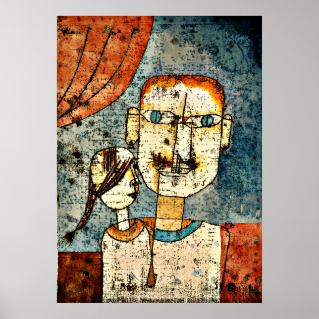Poster Klee - Adam et Little Eve (Devant)