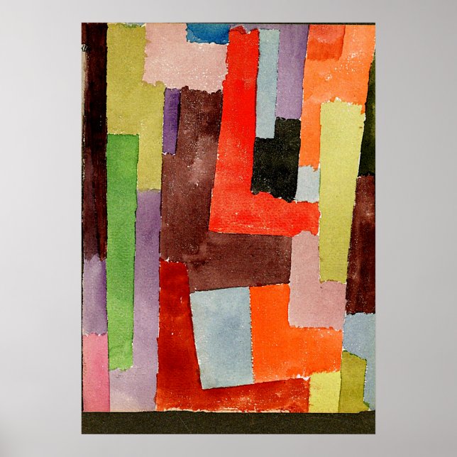 Poster Klee - Angles droits (Devant)