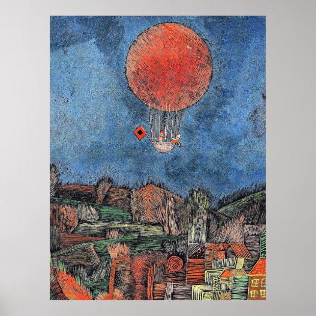 Poster Klee - Balloon Der Luft (Devant)