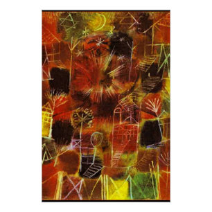 Poster Klee - Composition cosmique, 1919