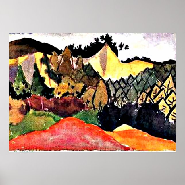 Poster Klee - Dans la carrière (Devant)