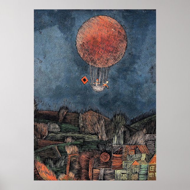Poster Klee - Der Luftballon (Devant)