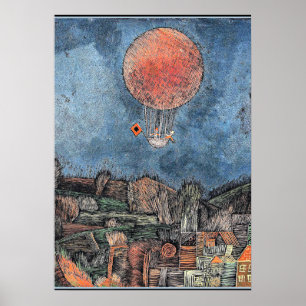 Poster Klee - Der Luftballon, oeuvre d'art abstraite
