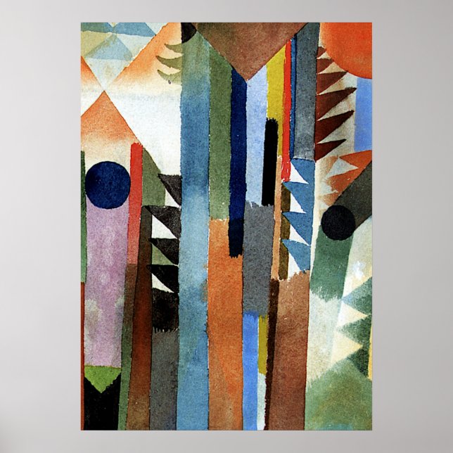 Poster Klee - Der Wald der aus dem Samenkom enstand (Devant)