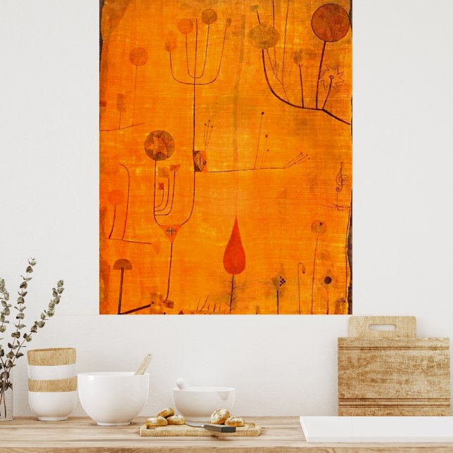 Poster Klee - Fruits en rouge (Cuisine)