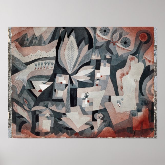 Poster Klee - Jardin Glacière sec (Devant)