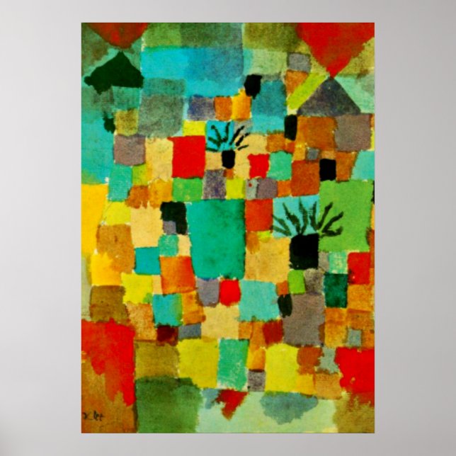 Poster Klee - Jardins Tunisiens du Sud-1919 (Devant)