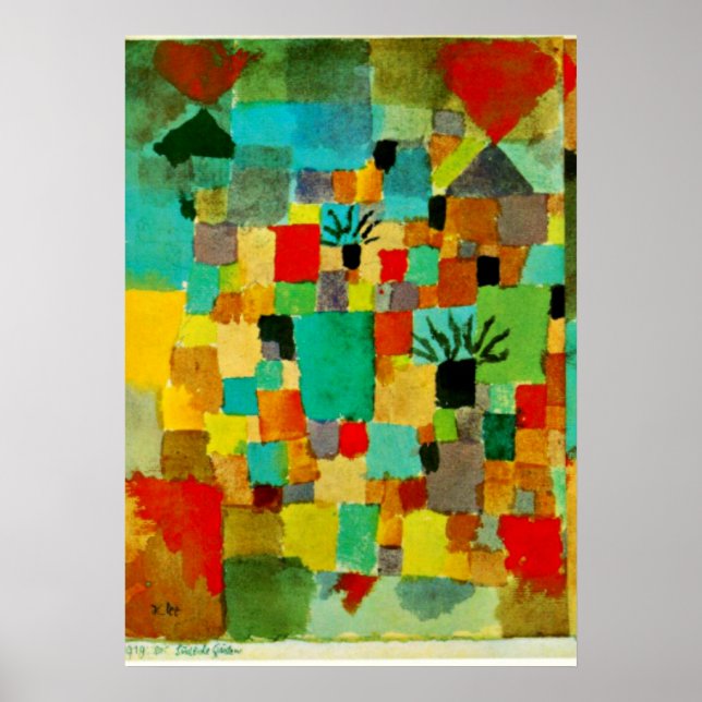 Poster Klee - Jardins Tunisiens du Sud-1919 (Devant)