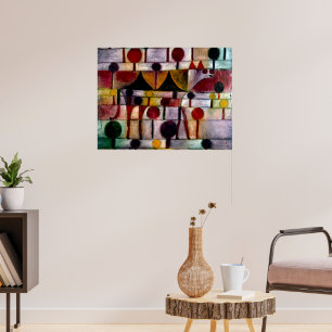 Poster Klee - Kamel in Rhythmischer Baumlandschaft Klein