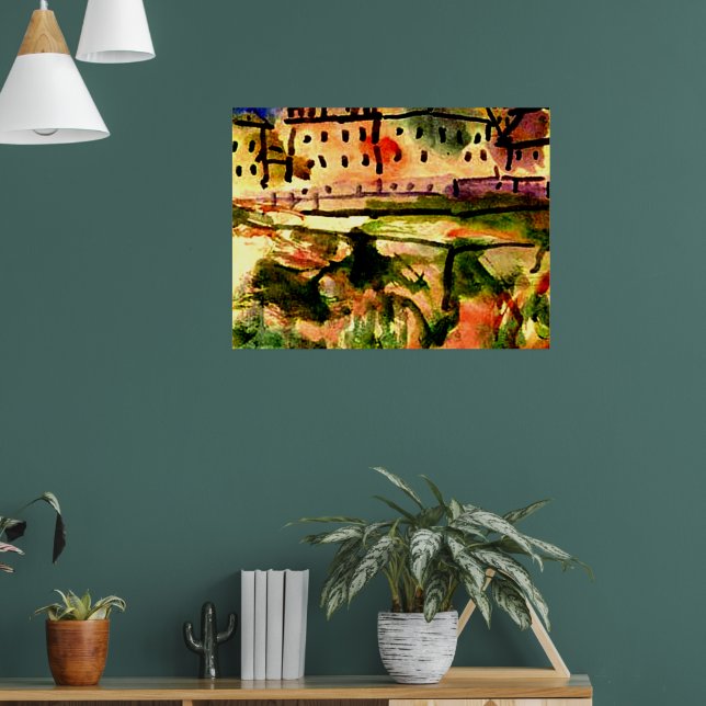 Poster Klee - Maisons Près De La Pointe De Gravel, (Salon 1)