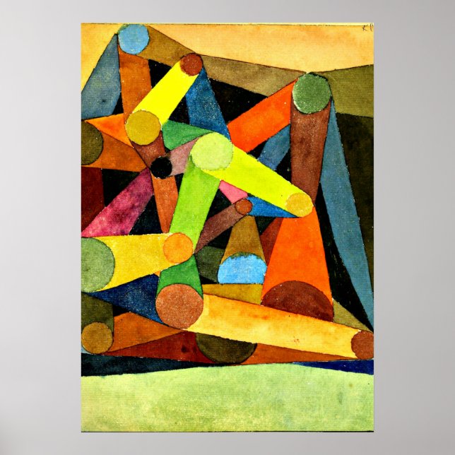 Poster Klee - Montagne ouverte (Devant)