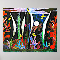 Klee - Paysage aux oiseaux jaunes
