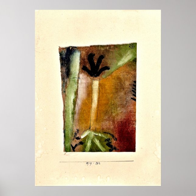 Poster Klee - Petit Arbre, art abstrait (Devant)