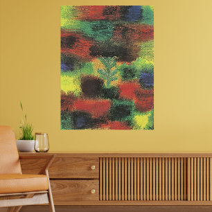 Poster Klee - Petit arbre parmi les arbustes