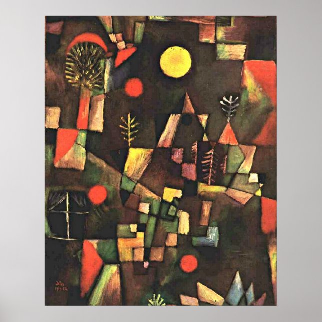 Poster Klee - Pleine lune (Devant)