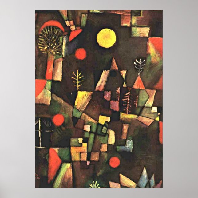 Poster Klee - Pleine lune (Devant)