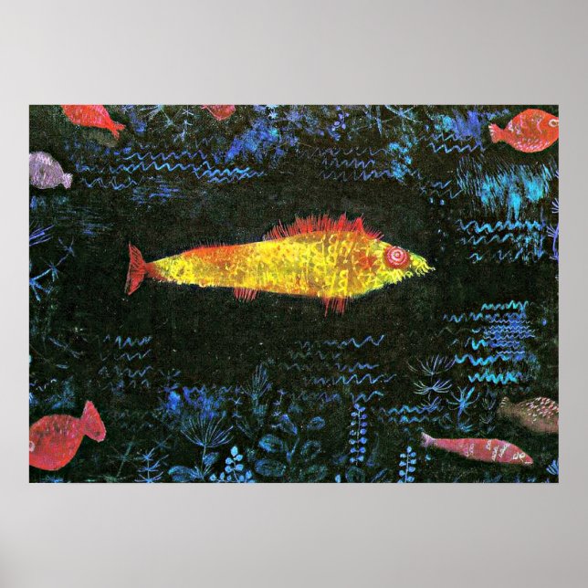 Poster Klee - Poisson d'or (Devant)