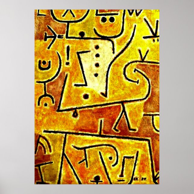 Poster Klee - Red Waistcoat (Devant)